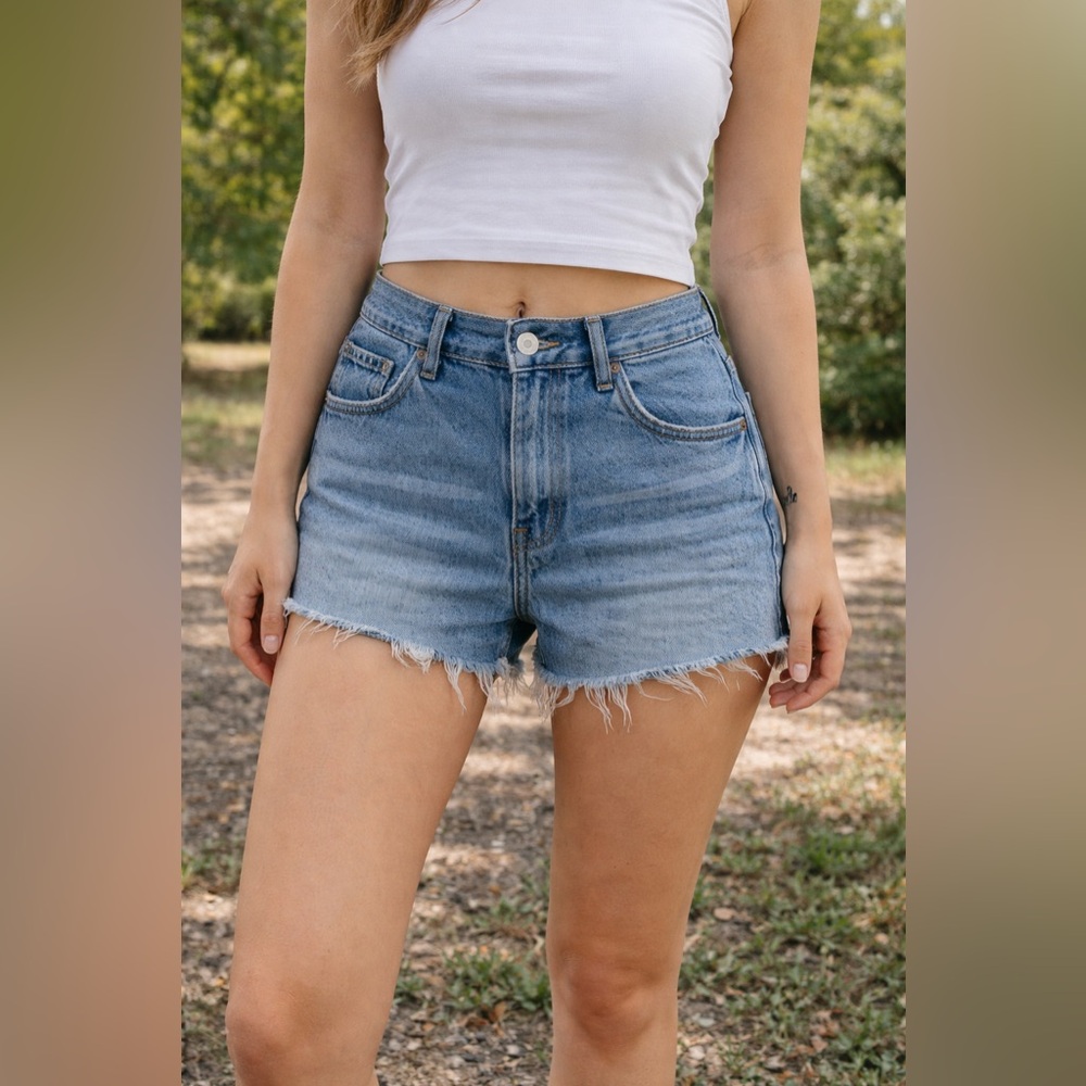 Levi’s 501 High Raw Cut Off Shorts